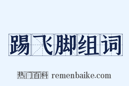 踢飞脚组词是什么意思的图片